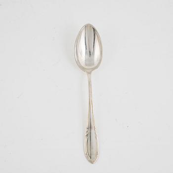 Twelve Swedish Silver Spoons, mark of CG Hallberg, Stockholm 1954-65.