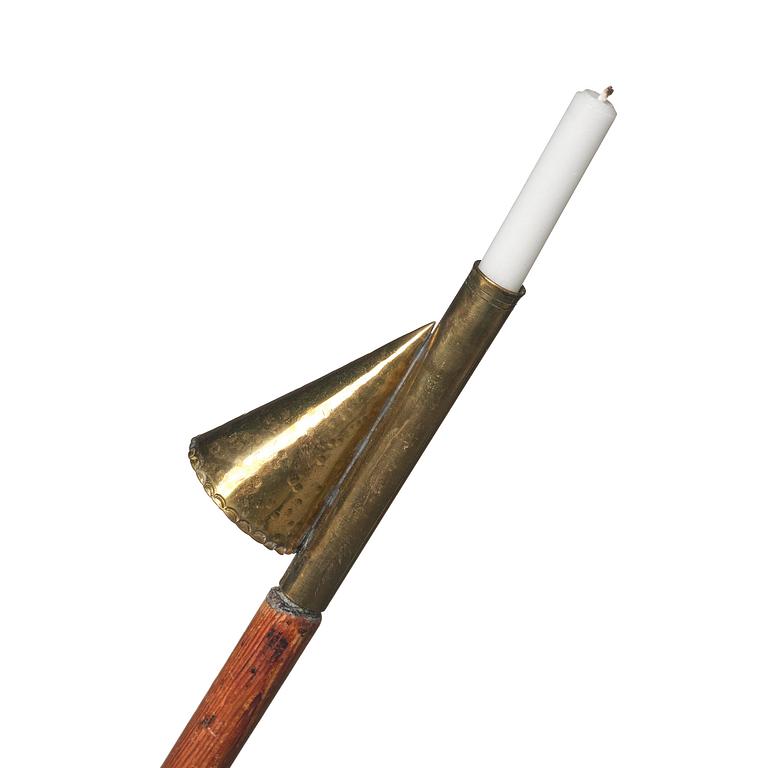 Candle snuffer/lighter for chandeliers, Sweden, probably 19th century.
