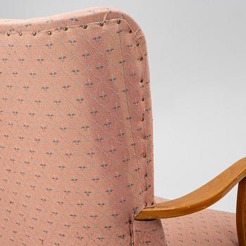 A pair of armchairs, Swedish Modern, 1940s.