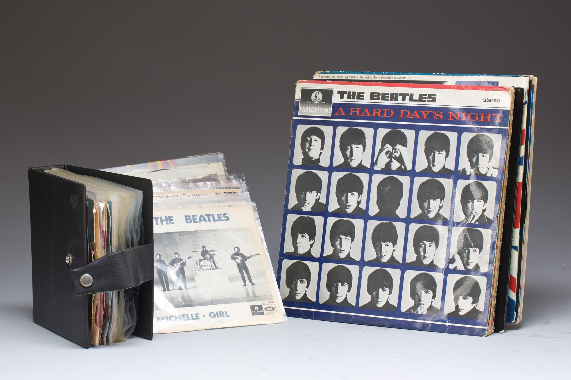 PARTI LP-SKIVOR, 41+10 st, The  Beatles och Elvis Presley, bl a White Album. 1960-tal.