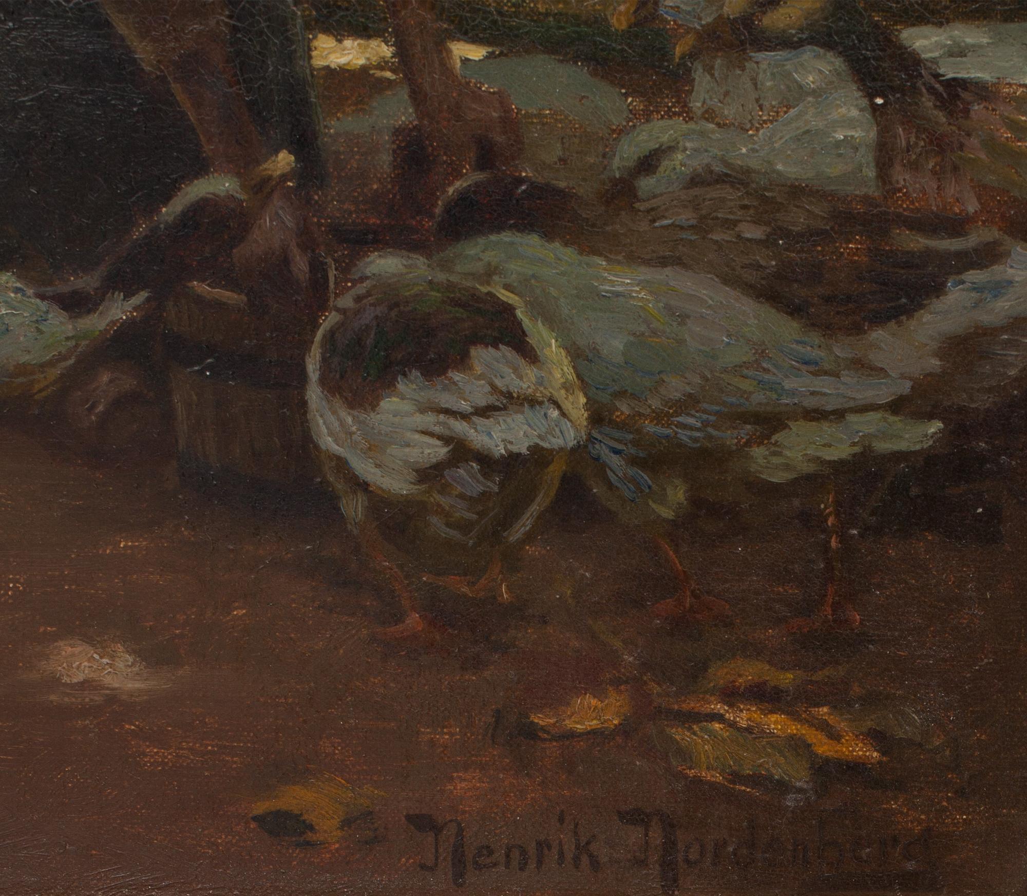 HENRIK NORDENBERG, olja på pannå, signerad.