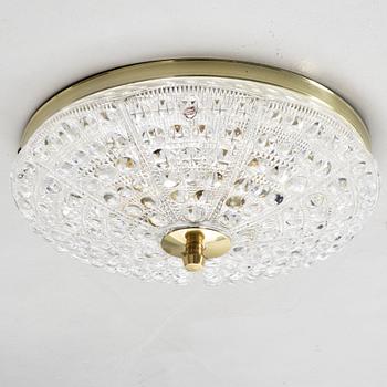 Carl Fagerlund, plafondlampa, Orrefors.