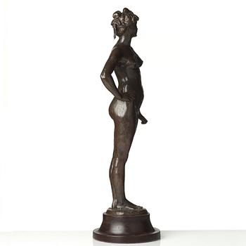 Carl Milles, Stående kvinnomodell med uppsatt hår.