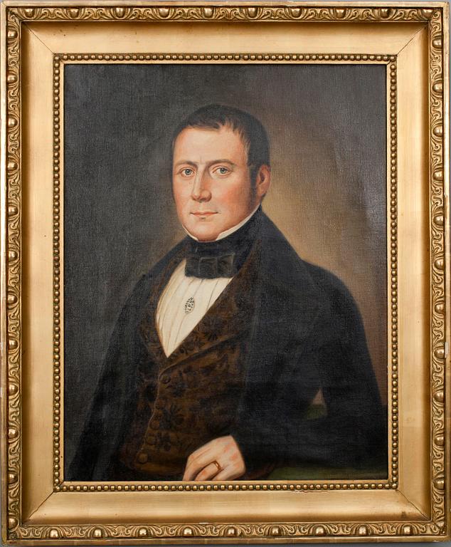 OKÄND MÄSTARE, olja på duk.