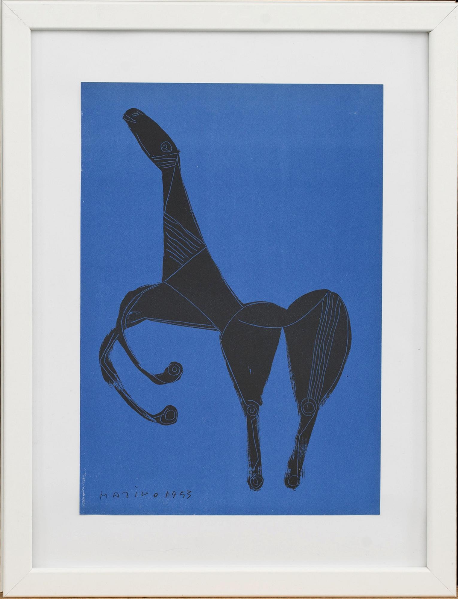 MARINO MARINI, originalfärglitografi, ur XX:e siècle, tryckt hos Mourlot 1955, signerad i trycket.