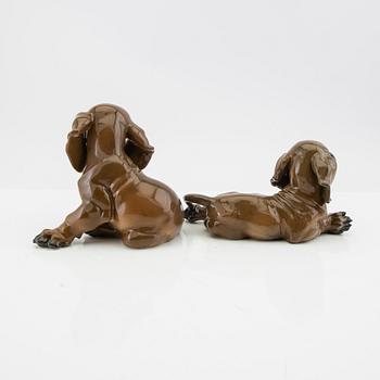 TH Kärner/E Heidenreich figurines 2 pcs Rosenthal Germany mid-20th century porcelain.