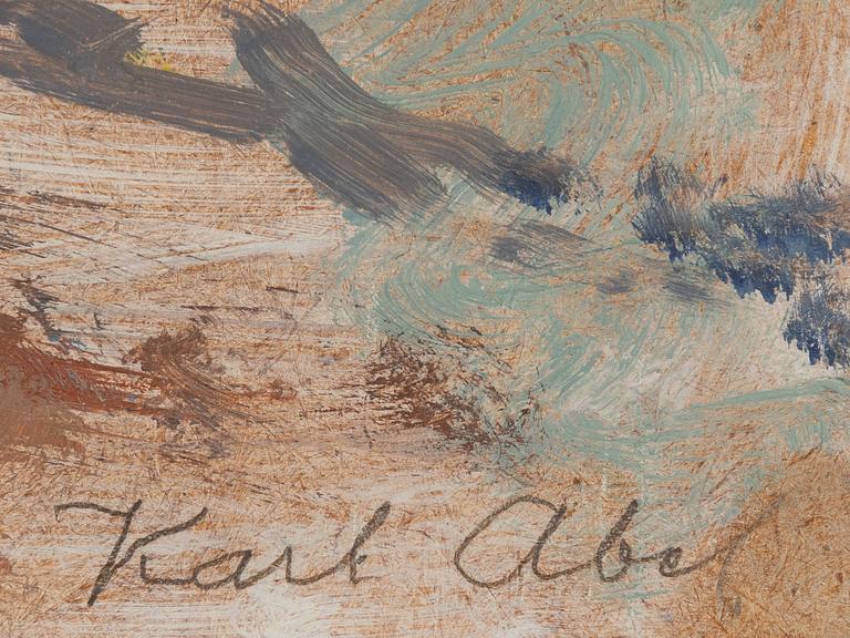 Karl Abel, oil on panel, signed.