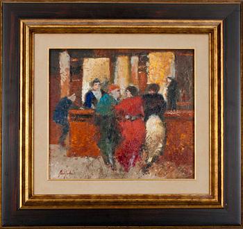 OLLI JOKI, olja på pannå, sign.