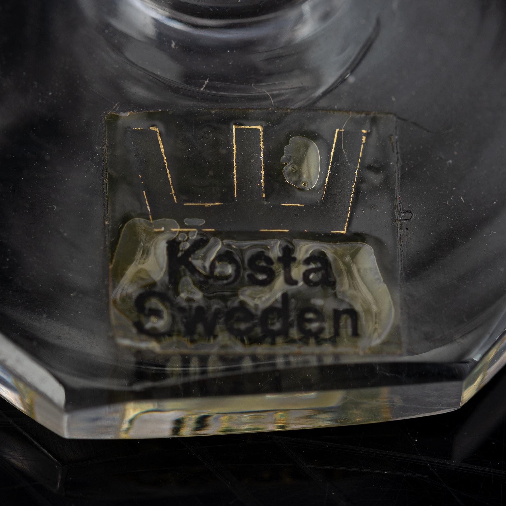 Elis Bergh, a part 'Karlberg' glass service, Kosta Boda (48 pieces).