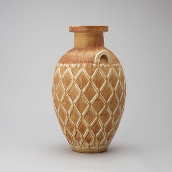 A Gunnar Nylund stoneware urn, Rörstrand 1950's-60's.