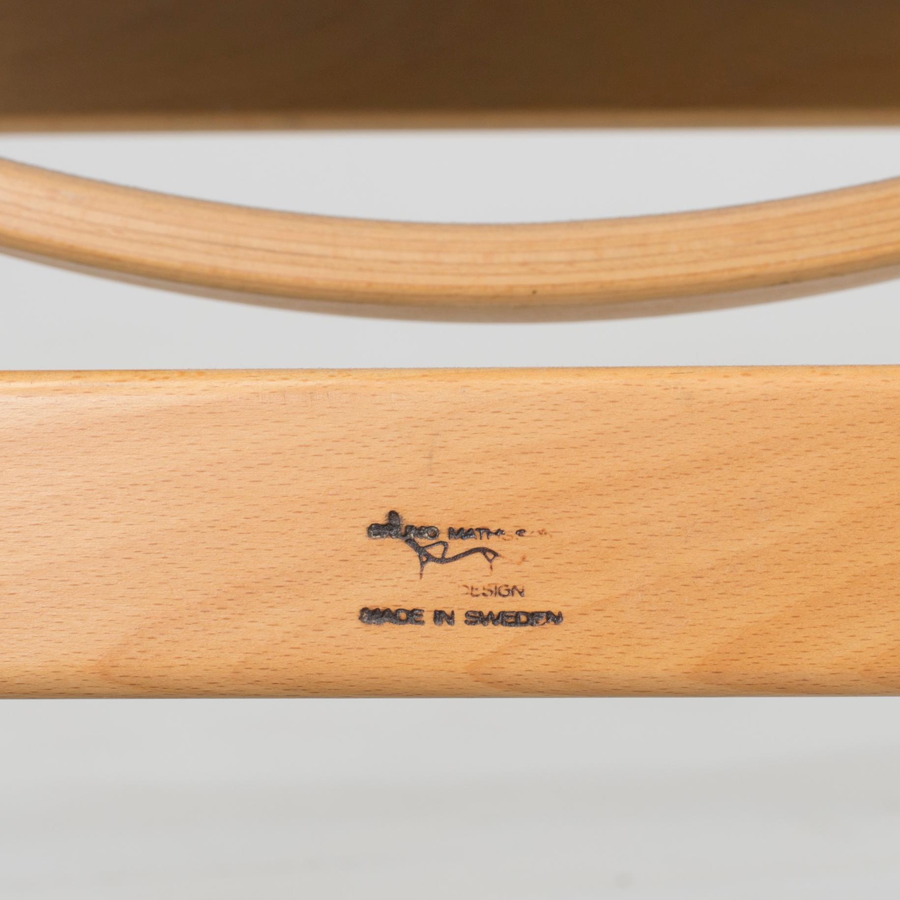 A "Eva" easy chair by Bruno Mathsson, Mathsson International.