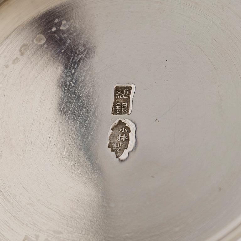 Vas, sterlinghopea jungin-leimalla, Japani todennäköisesti Taishō-kaudelta.
