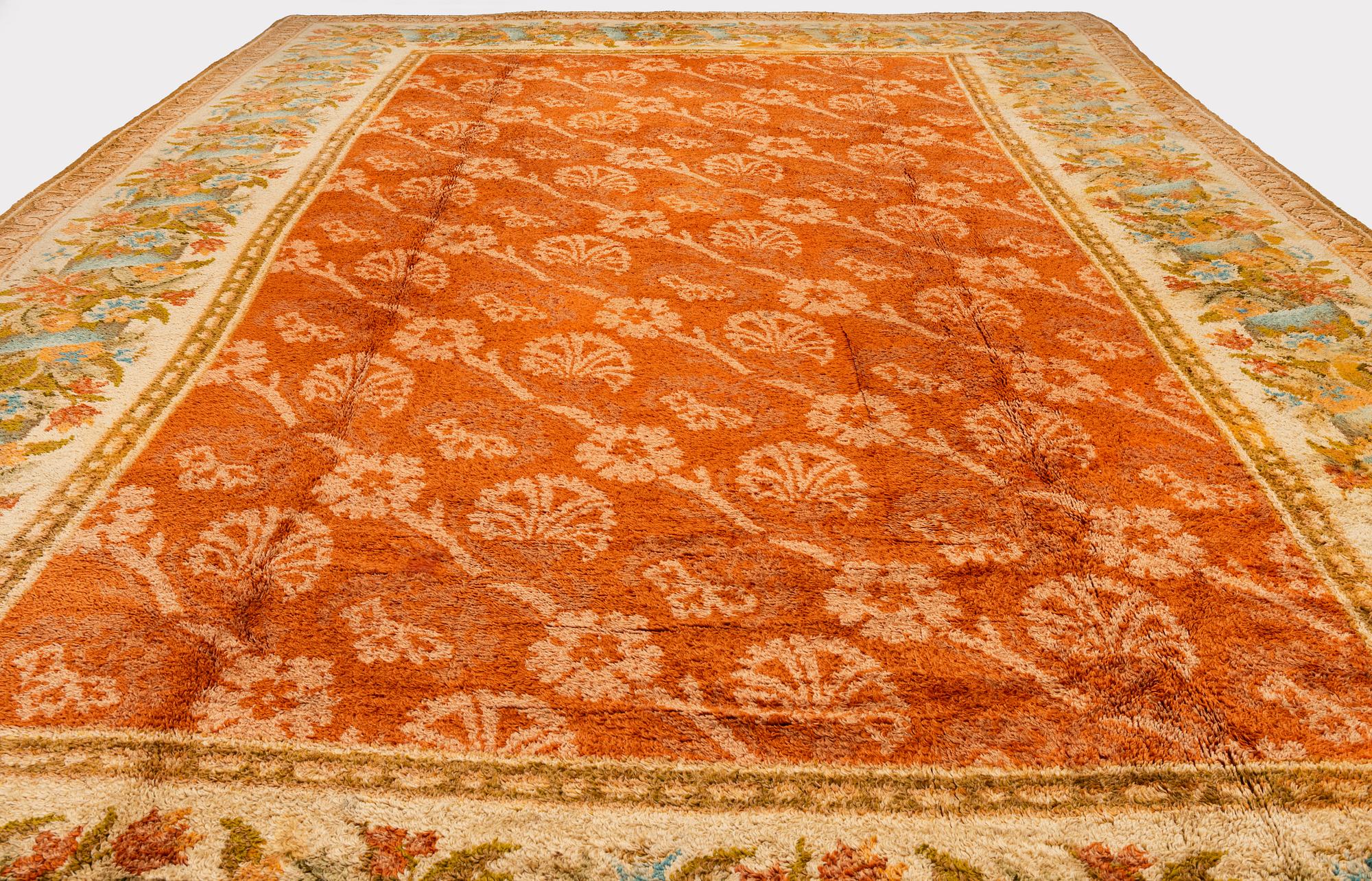 Carpet, antique European Savonnerie, approx. 634 x 433 cm.