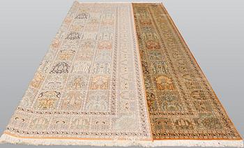 A carpet Silke Kashmir, sk 24X24, ca 372 x 272 cm.