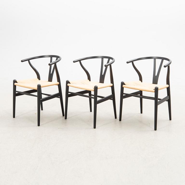 Hans J. Wegner, chairs, 6 pcs, CH-24 "The Y Chair" Carl Hansen & Son Denmark 21st century.