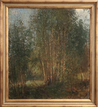 DAVID WALLIN, olja på pannå, sign o dat 1906.