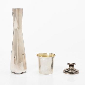 13 pieces of silover for the table, different makers including C.G.Hallberg and GAB, Sweden.