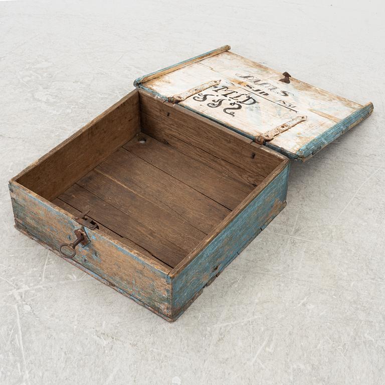 Skrin, allmoge, Småland, daterat 1851.