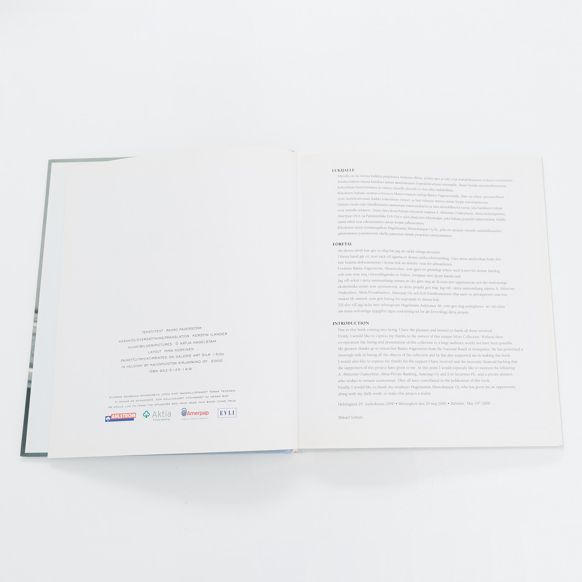 Five books about Finnish, Swedish and Danish silver and one with world gold hallmarks.