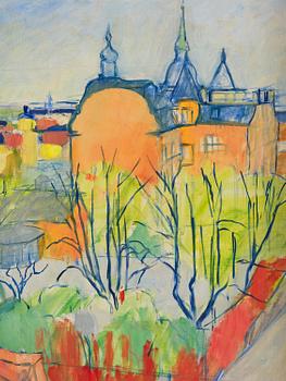 Hilding Linnqvist, "Vårutsikt över Stockholm".