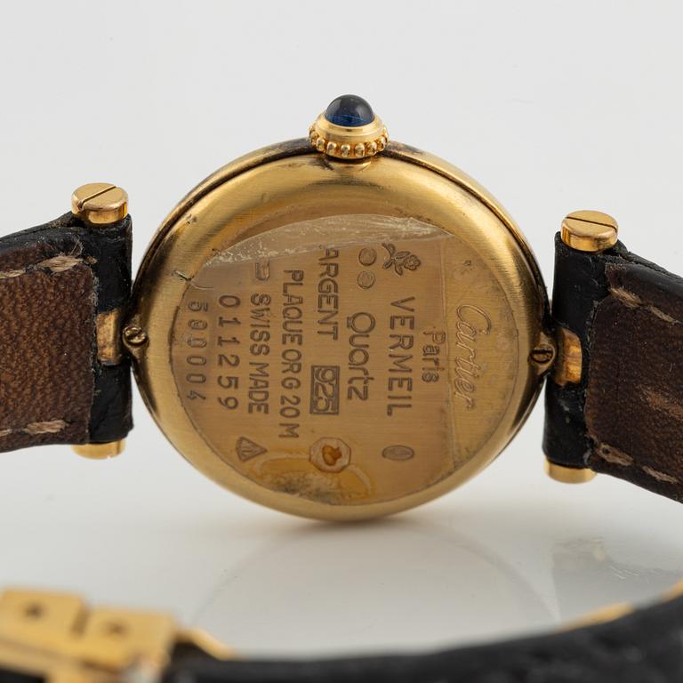 must de Cartier, VLC, wristwatch, 24 mm.