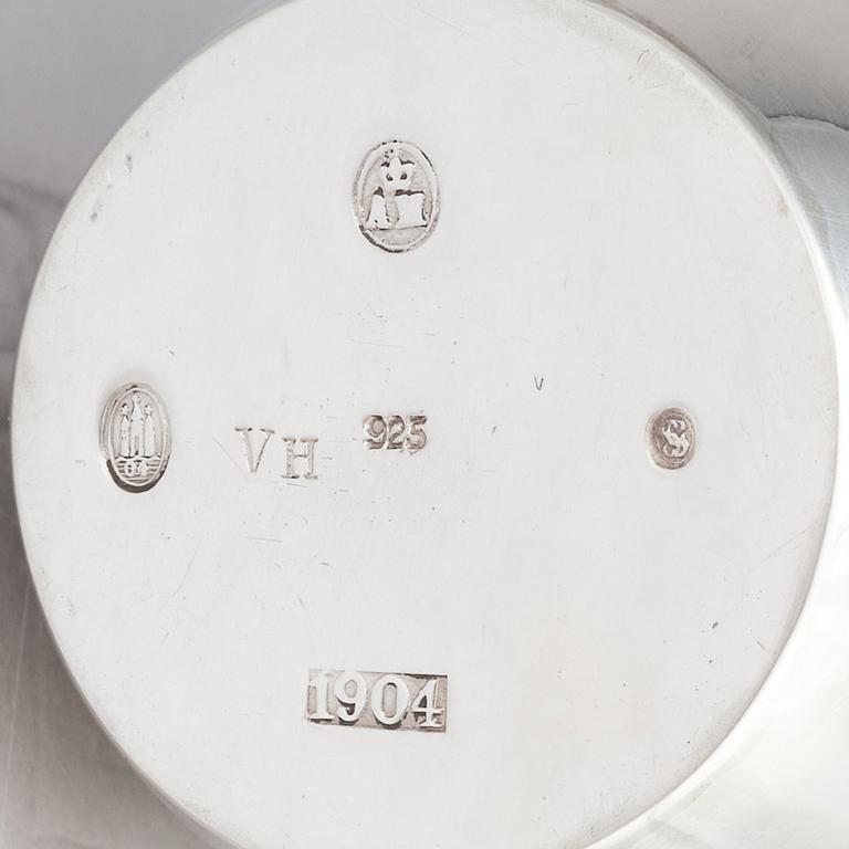 Thorvald Bindesbøll, a silver beaker, A. Michelsen, Copenhagen 1904.