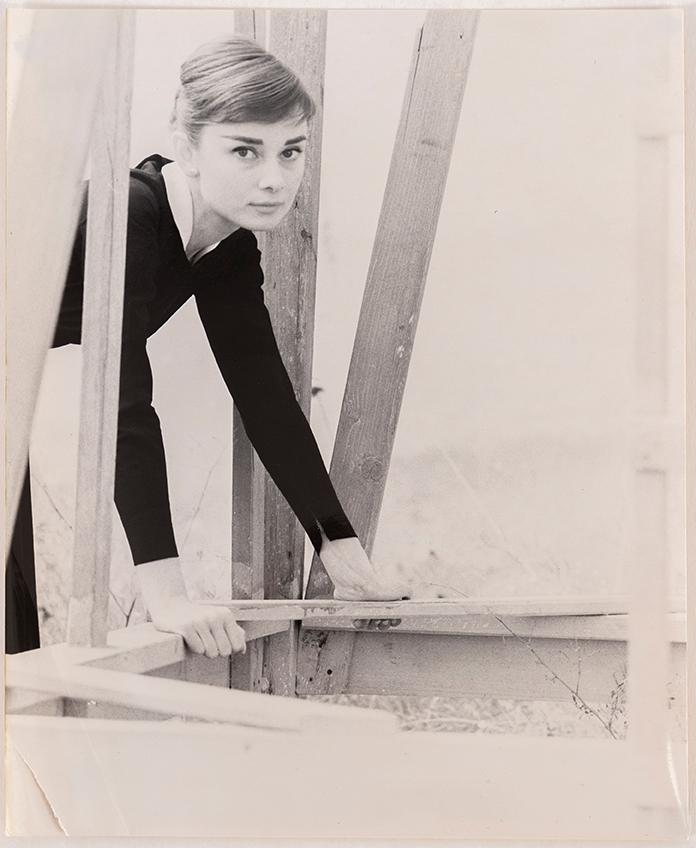 PER-OLOW ANDERSON, a photograph depicting Audrey Hepburn, signed with stamp and dated 1955.