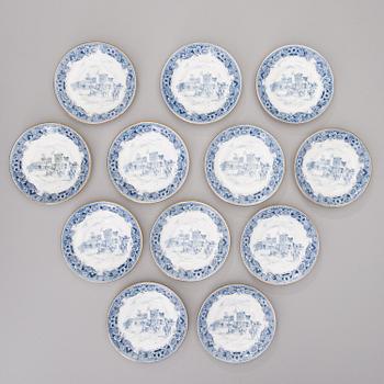 A set of ten small coffee cups / espresso cups marked Tuscan fine English bone china, England.
