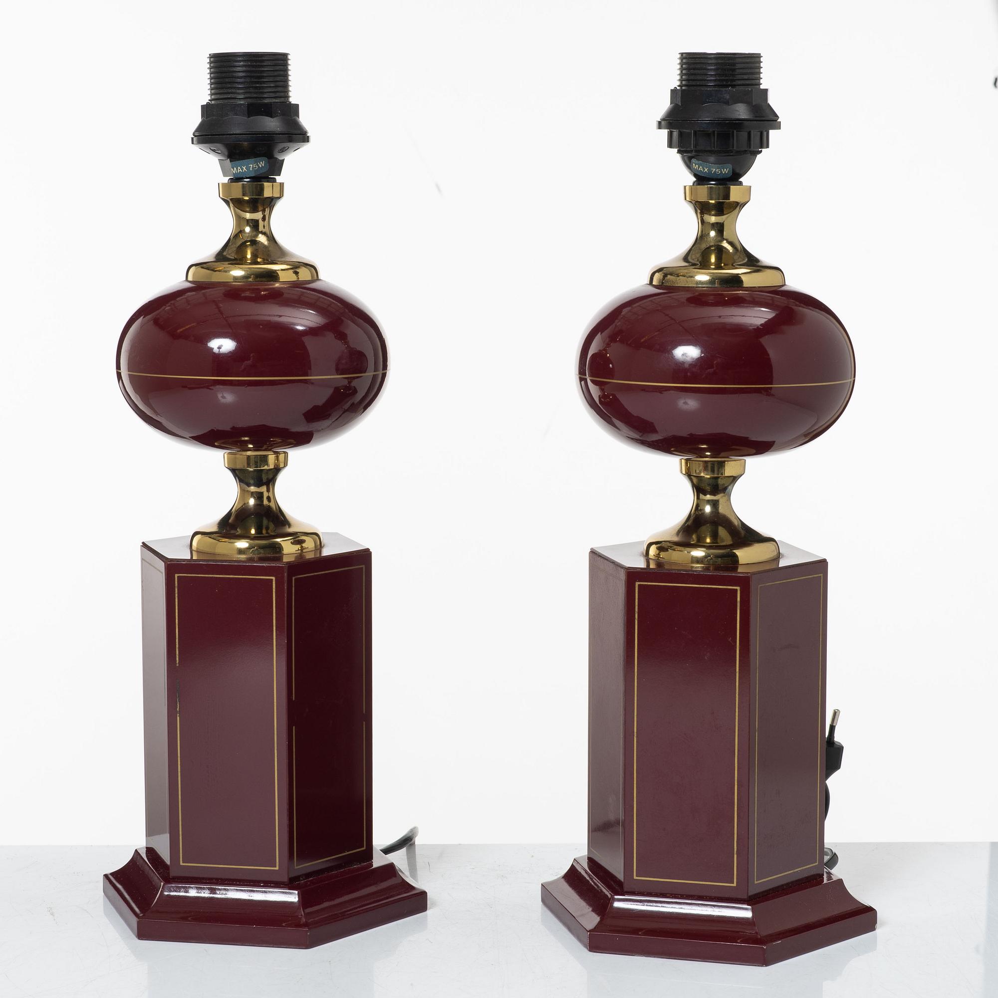 Table lamps, a pair, Jarsy, France, contemporary.