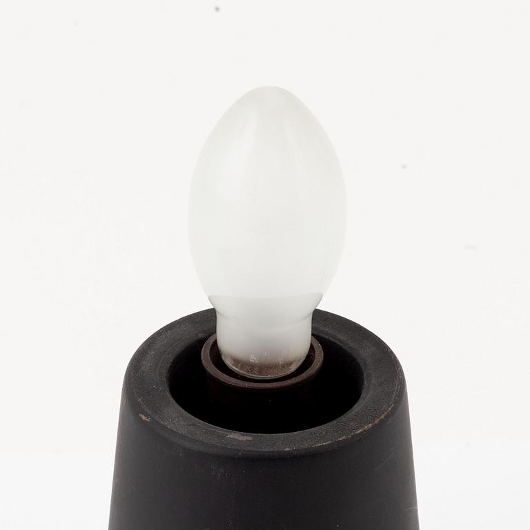 Hans-Agne Jakobsson, a glass and wooden table light, Markaryd, 1950/60-tal.