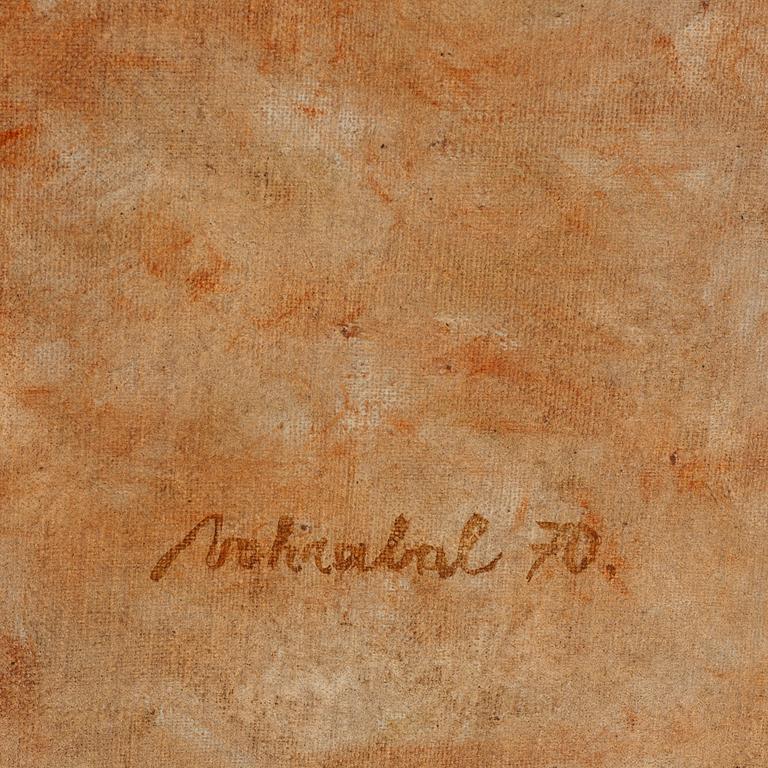 Josef Vohrabal, oil on canvas, signed and dated 1970.