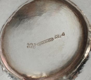 KAFFEKANNA, silver, Karl Bojanowski, S:t Petersburg 1862. Vikt c:a 720 g.