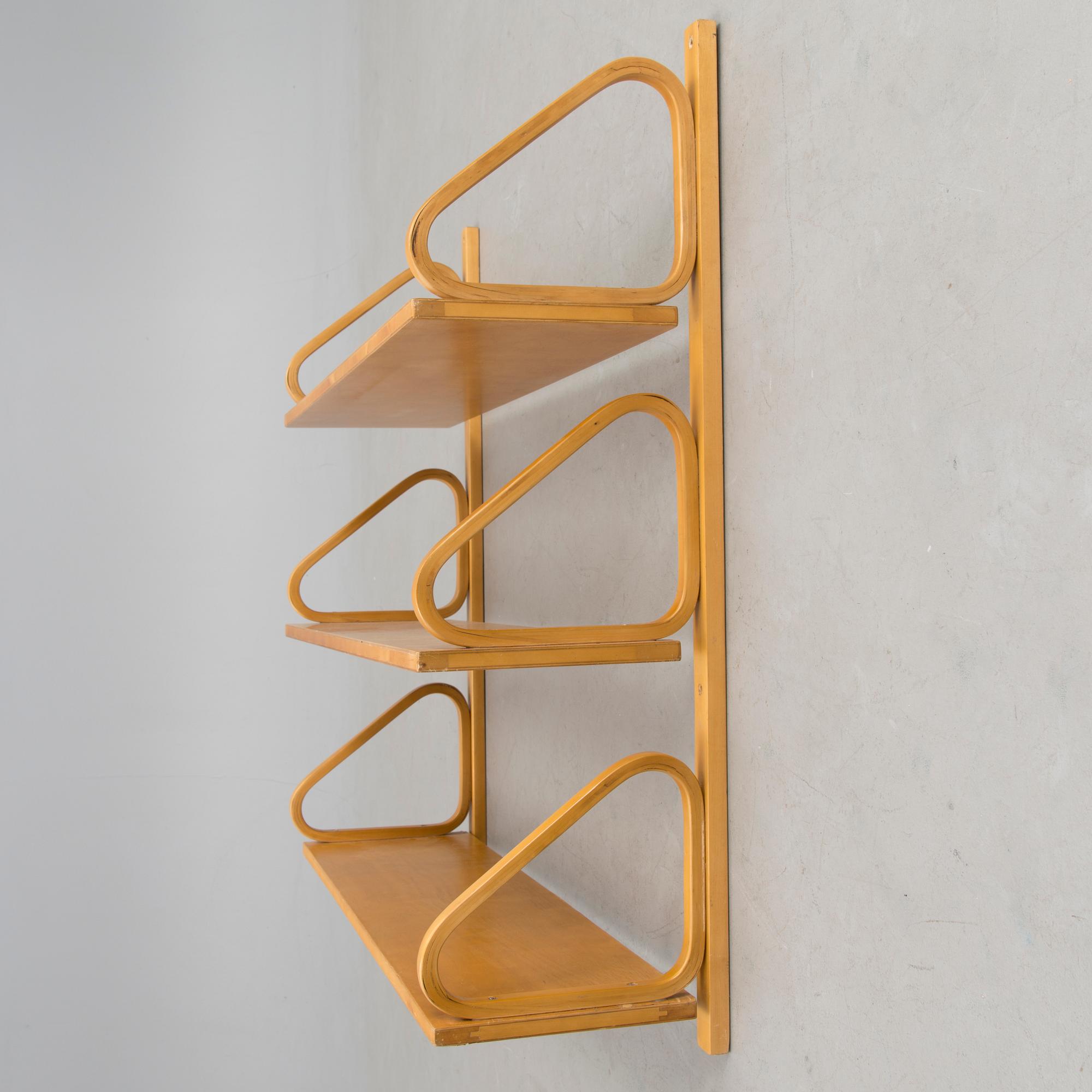 ALVAR AALTO, hylla, modell 112B-3, 1900-talets mitt.