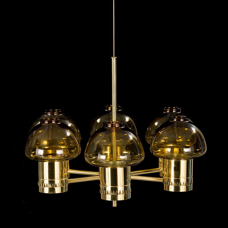 A chandelier, designed by Hans-Agne Jakobsson for Hans-Agne Jakobsson AB.