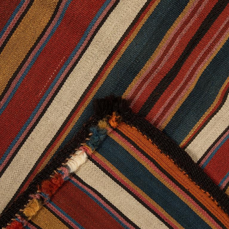 Fabric Bidjar/Azerbaijan Jajim antique four joined panels approx. 185x130 cm.