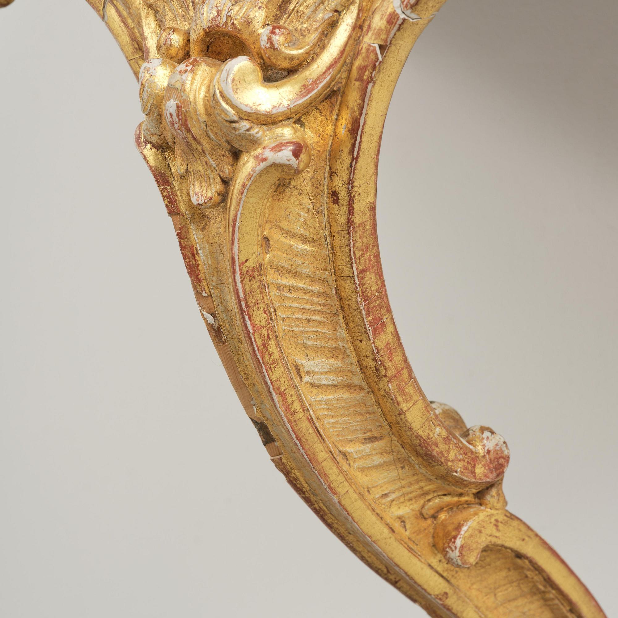 A Swedish Rococo console table.