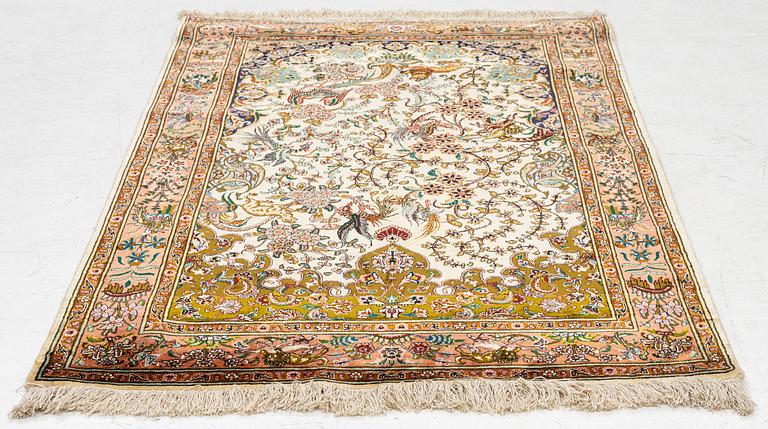 Carpet, Tabriz, figural approx. 150 x 100 cm.