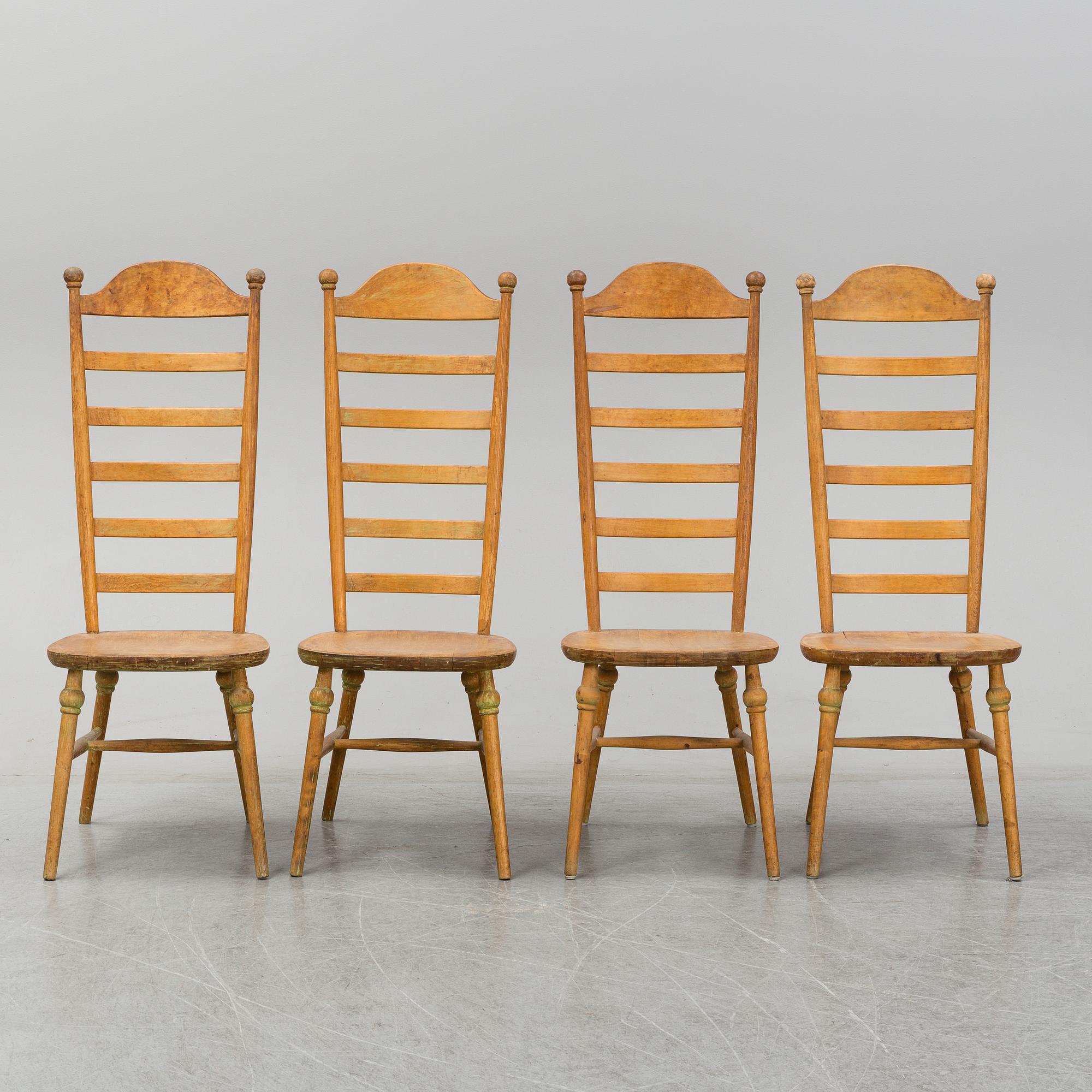 Four 20th century chairs by Nässjö Stolfabrik.