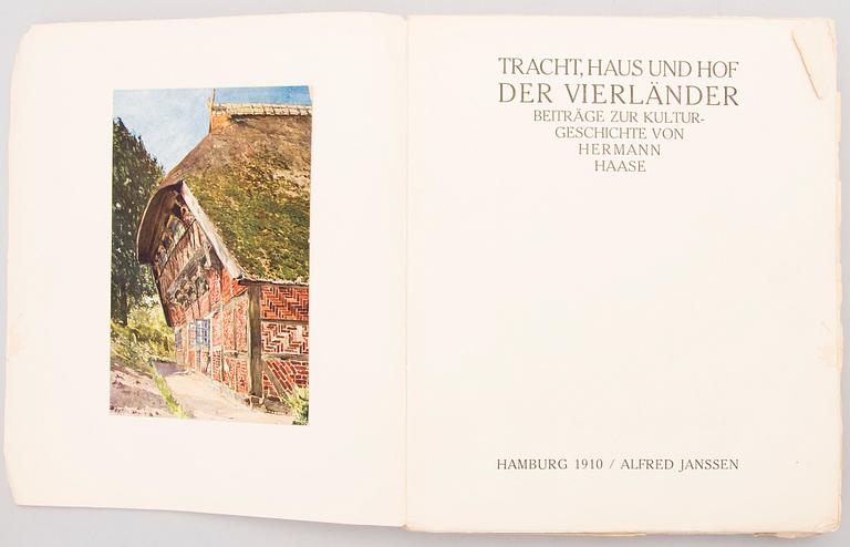 Four books of which two with Loja och Eliel Saarinen's Ex-Libris by Erik O.W. Ehrström, two given as gifts to Saarinen.