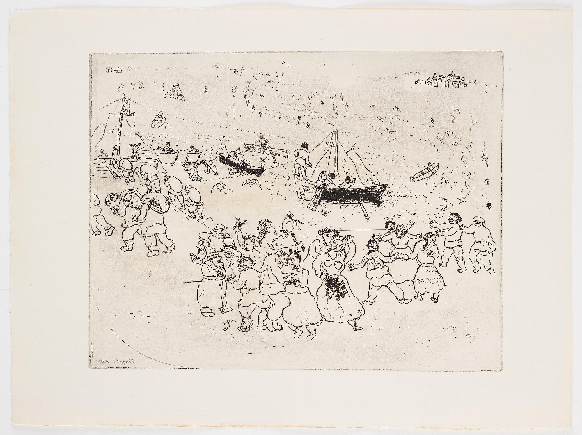 MARC CHAGALL, 71 st etsningar ur upplagan om 285 exemplar på Arches/MBM/J. Perrigot-papper, 1923-1948.
