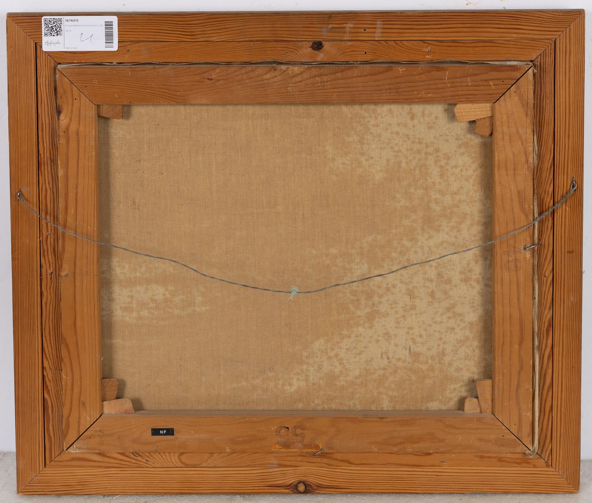 Richard Björklund, Kanalmotiv.