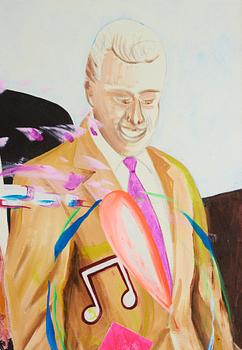 Jonathan Borofsky, acrylic on canvas.