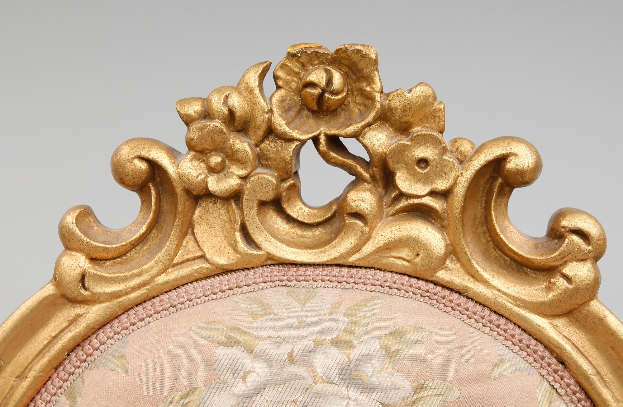 STOLAR, 3 st, rokokostil, 1800-talets andra hälft.