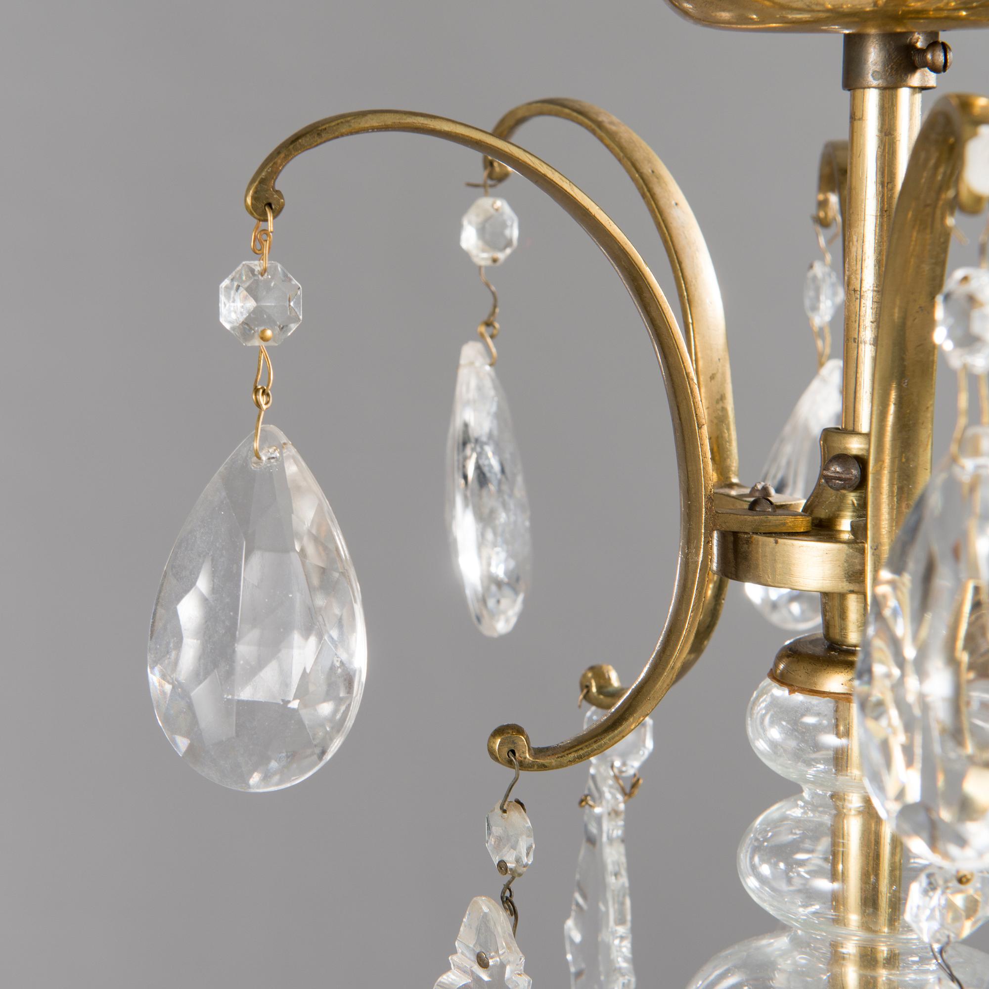 PAAVO TYNELL, a 1930/1940's '1465' chandelier for Taito, Finland.
