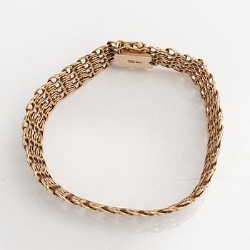 Armband, 14K guld. Bismarcklänk, Westerback, Helsingfors 1968.