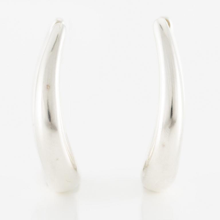A pair of earrings, sterling silver, by Georg Jensen.