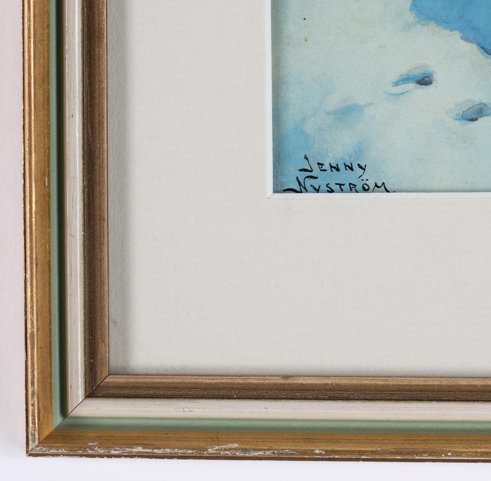 Jenny Nyström, watercolour and gouache, signed Jenny Nyström.