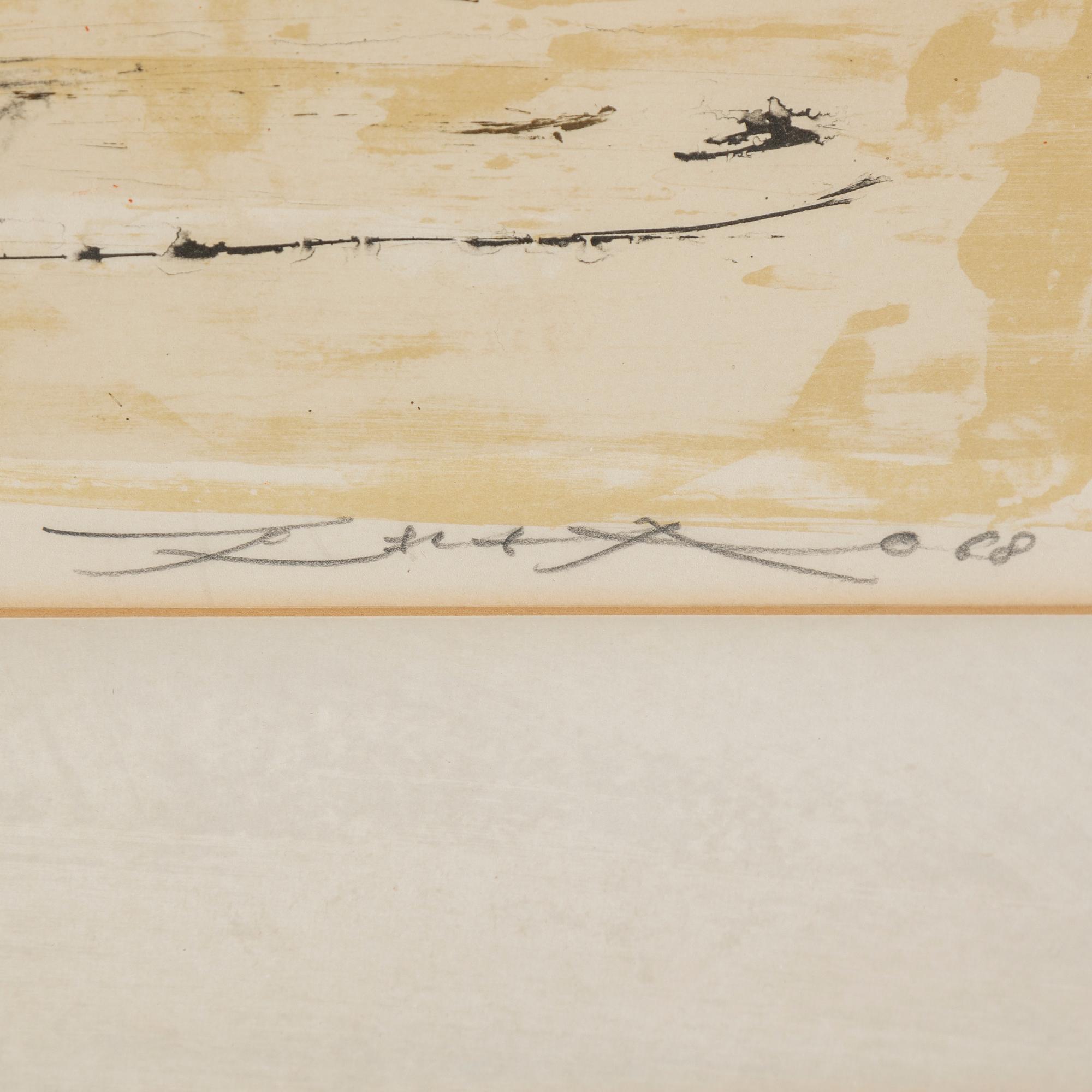 ZAO WOU-KI, colour lithograph, signed and numbered 75/90.
