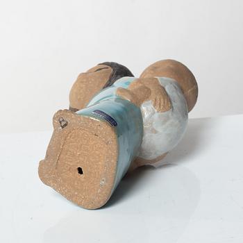 Lisa Larson, figurines, 8 pcs, "Children of the World", Gustavsberg.