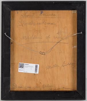 MILTON GOLDRING, oil on canvas mounted on board, signed and dated 51.